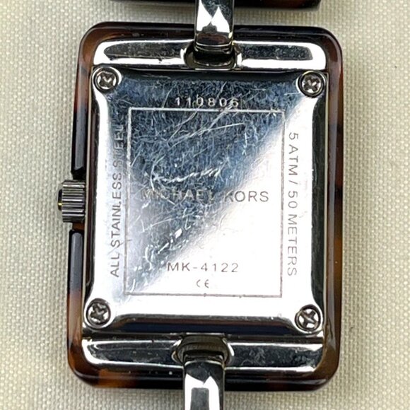 Michael Kors Women's Brown Leopard Print Link Watch SKU 5371 - Picture 4 of 7